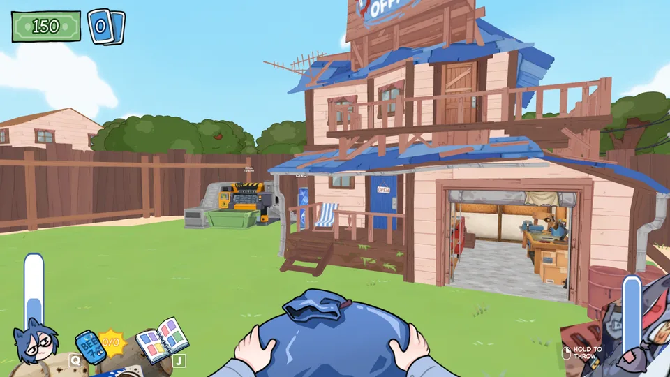 The KOTAMON yard, office, and recycling area